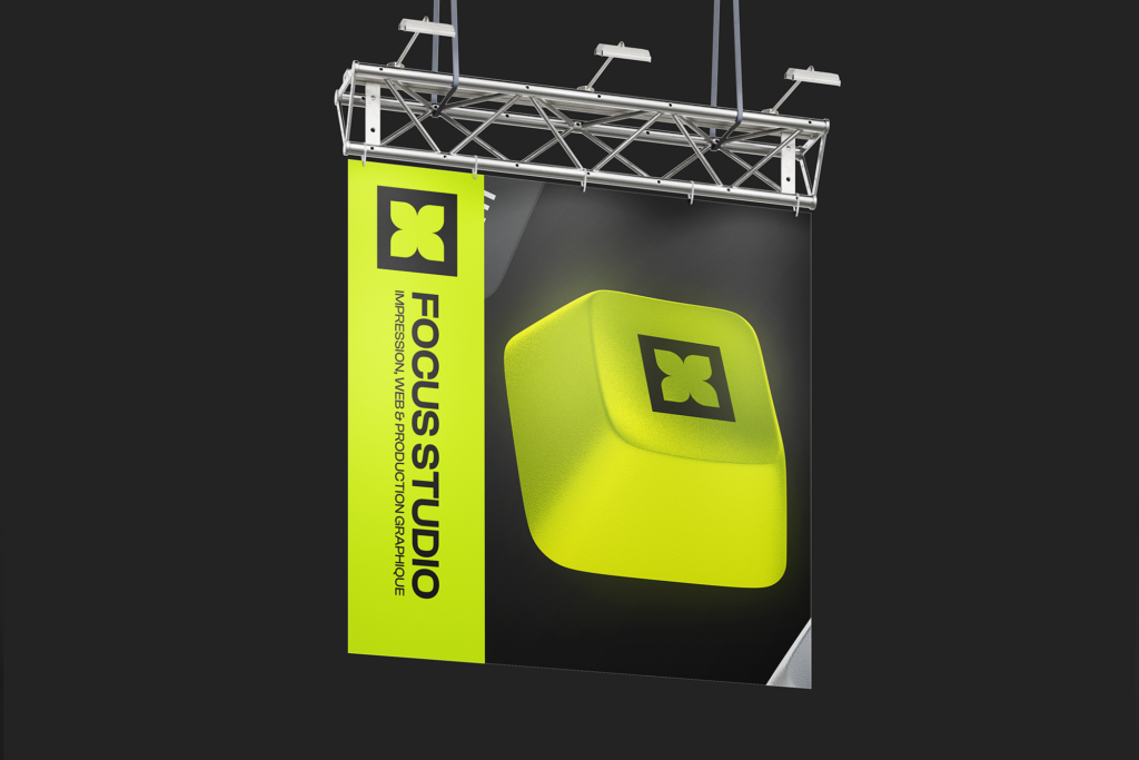 Impression de banderoles publicitaires pour événements à Liège - Focus Studio