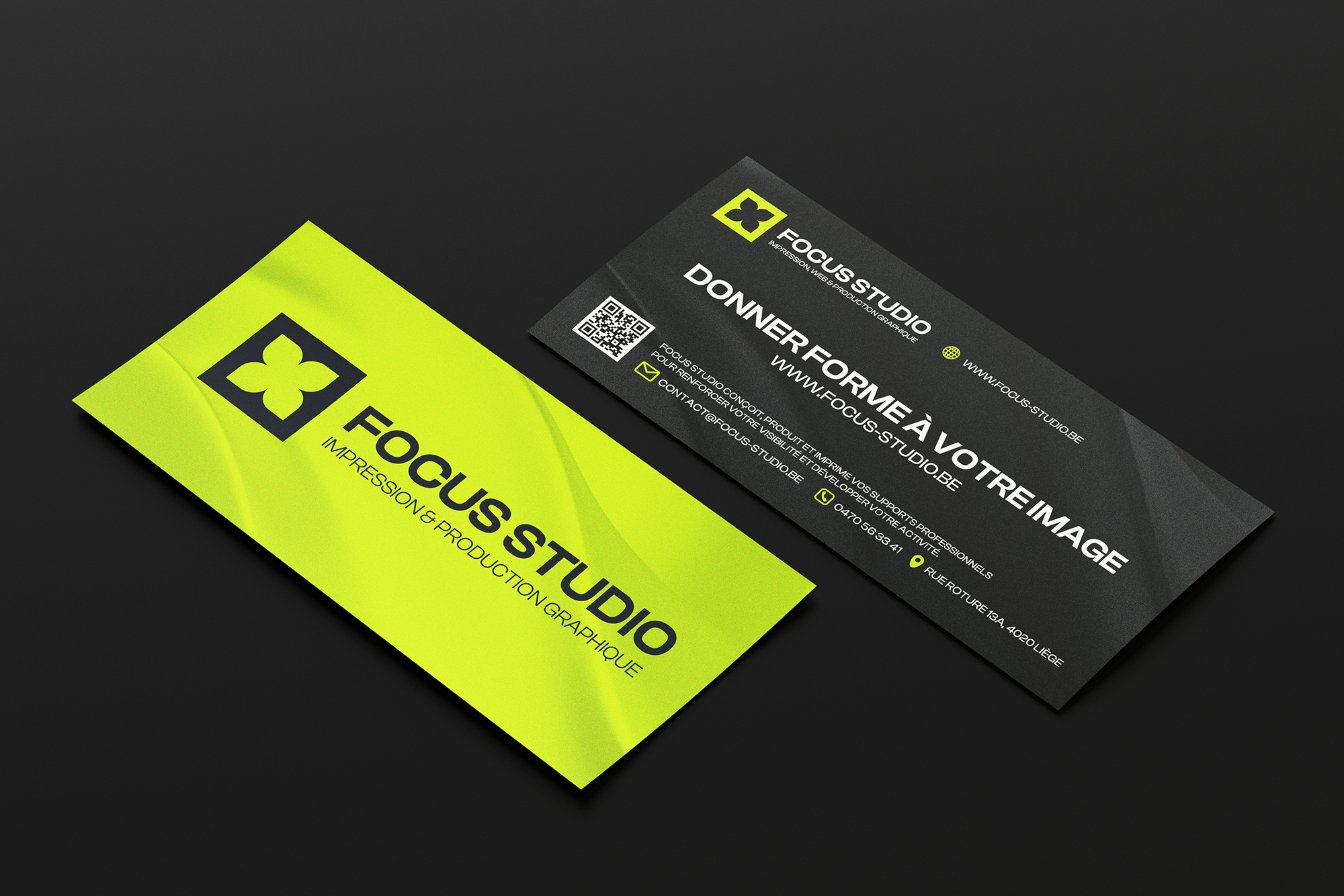 Création et impression de flyers publicitaires pour entreprises à Liège - Focus Studio