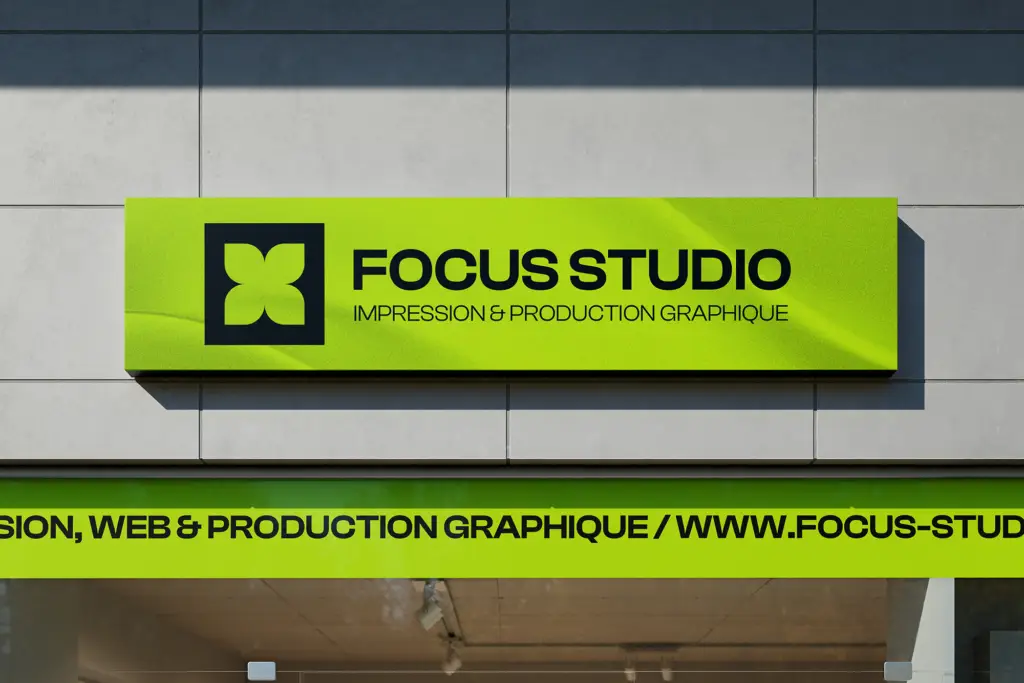 Création de signalétique et d'enseignes professionnelles à Liège - Focus Studio